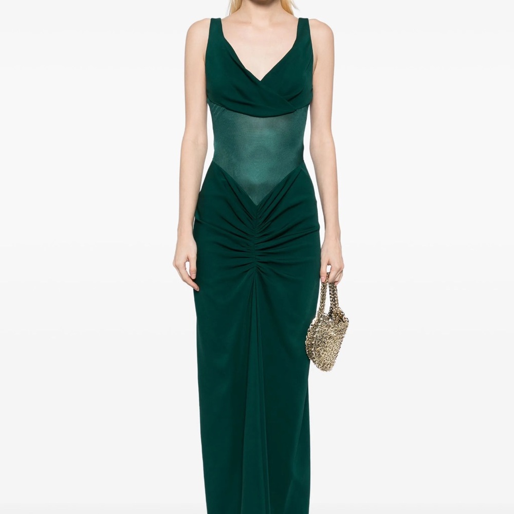 Christopher Esber Teal Maxi Dress XS